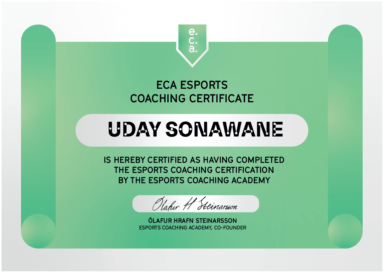 Esports Coaching Certification desportz