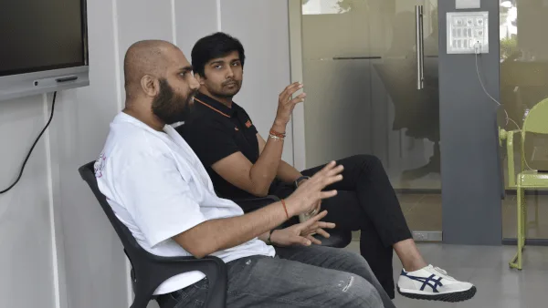 two eminent people - vikrant and jay shah at desportz
