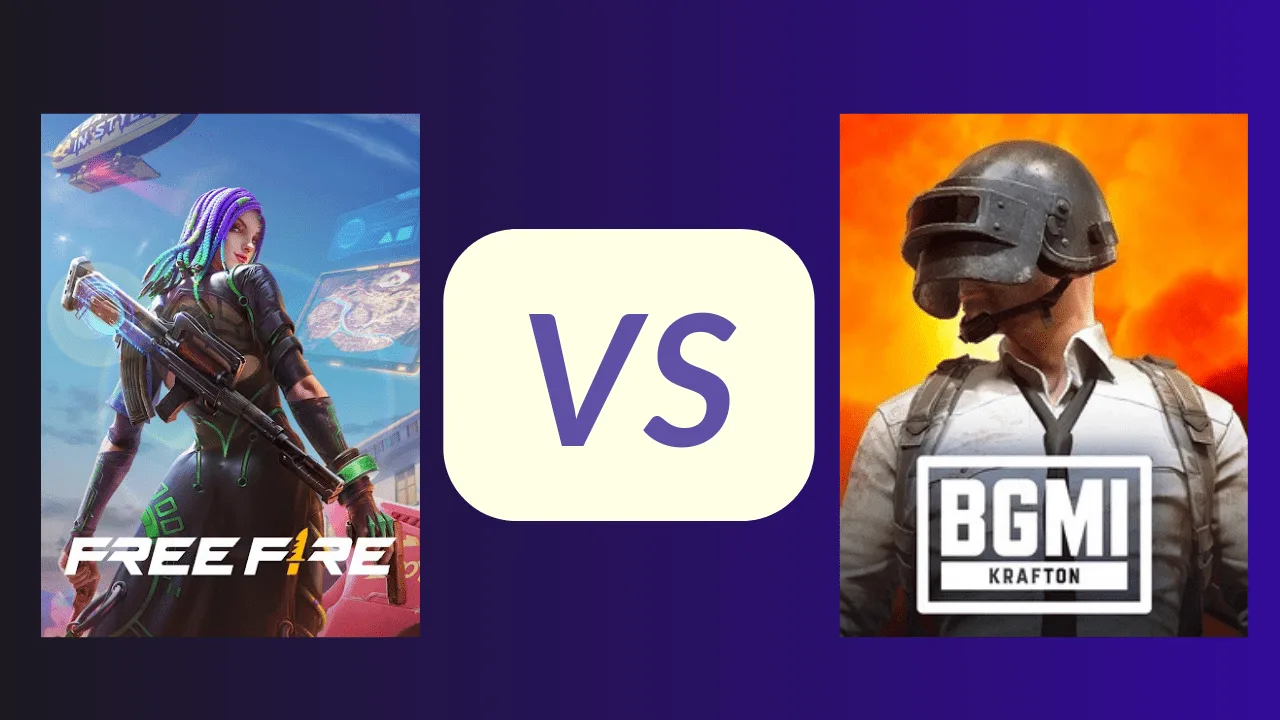 gaming comparison - BGMI vs Free Fire