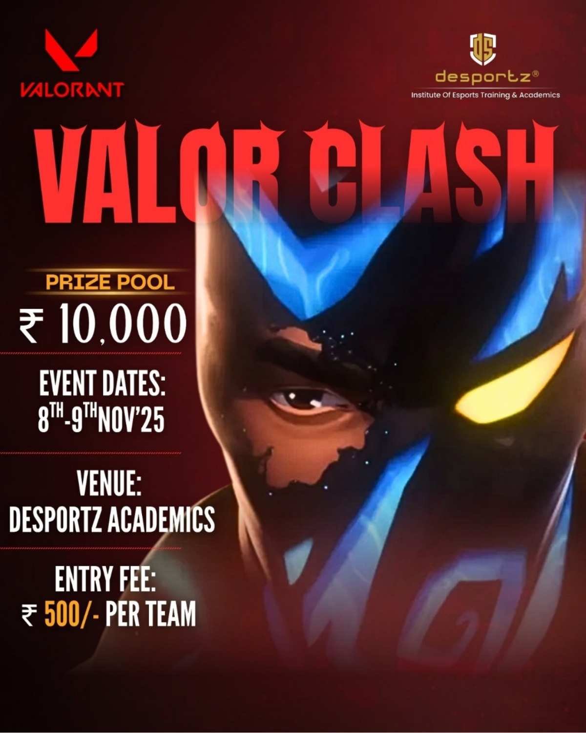 new valorant tournament at desportz november 2025